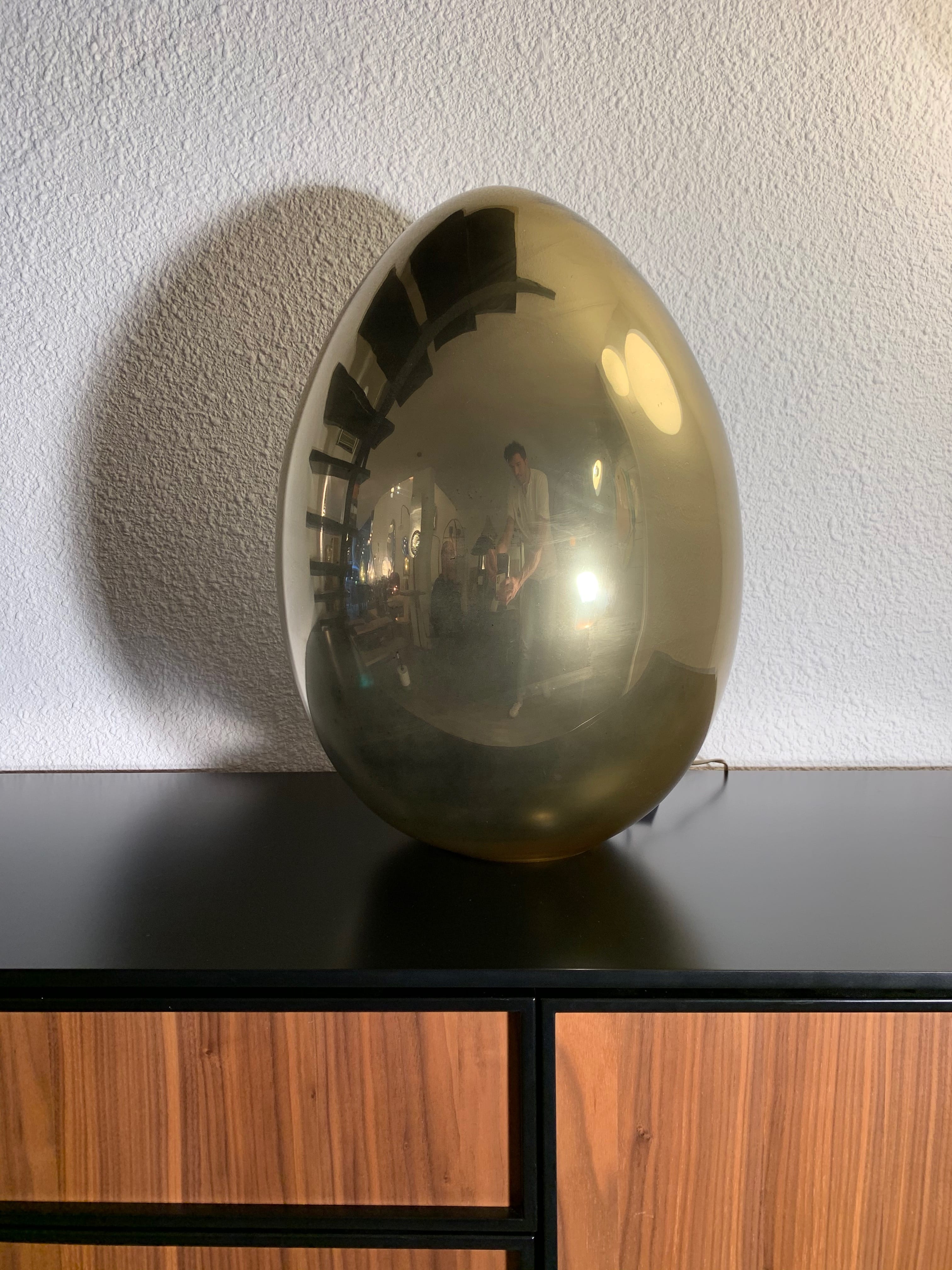 lampe oeuf doré