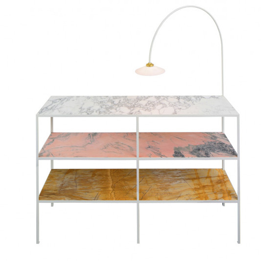 marble rack + lamp