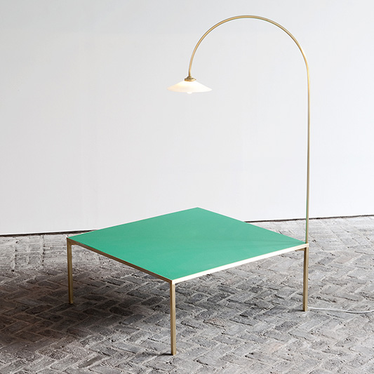 low table + lamp