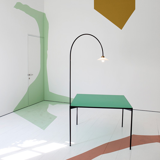 table + lamp