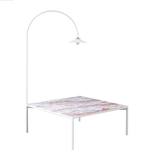 low table + lamp