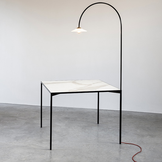 table + lamp